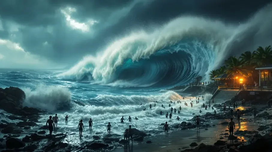 海啸奇迹 灾难末日求生电影海报